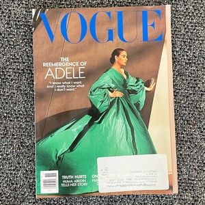 Vogue Magazine Adele Cover November 2021